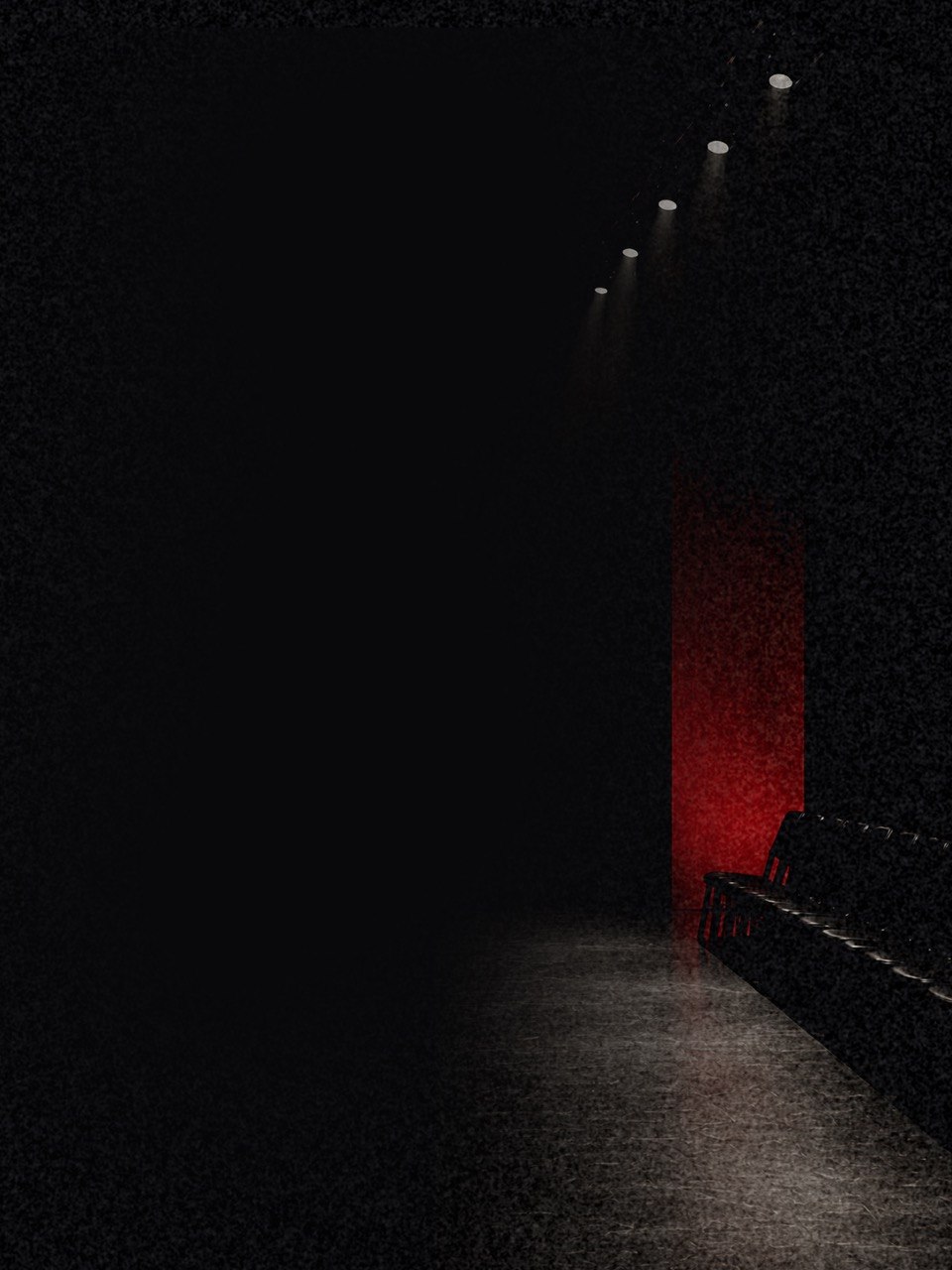 Runway Spotlight and Red Stage
